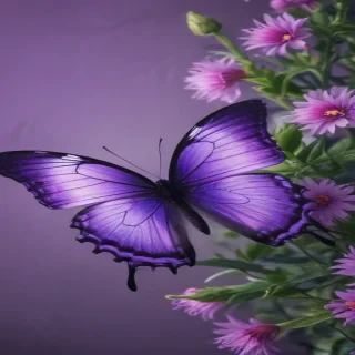 purple butterfly wallpaper aesthetic
