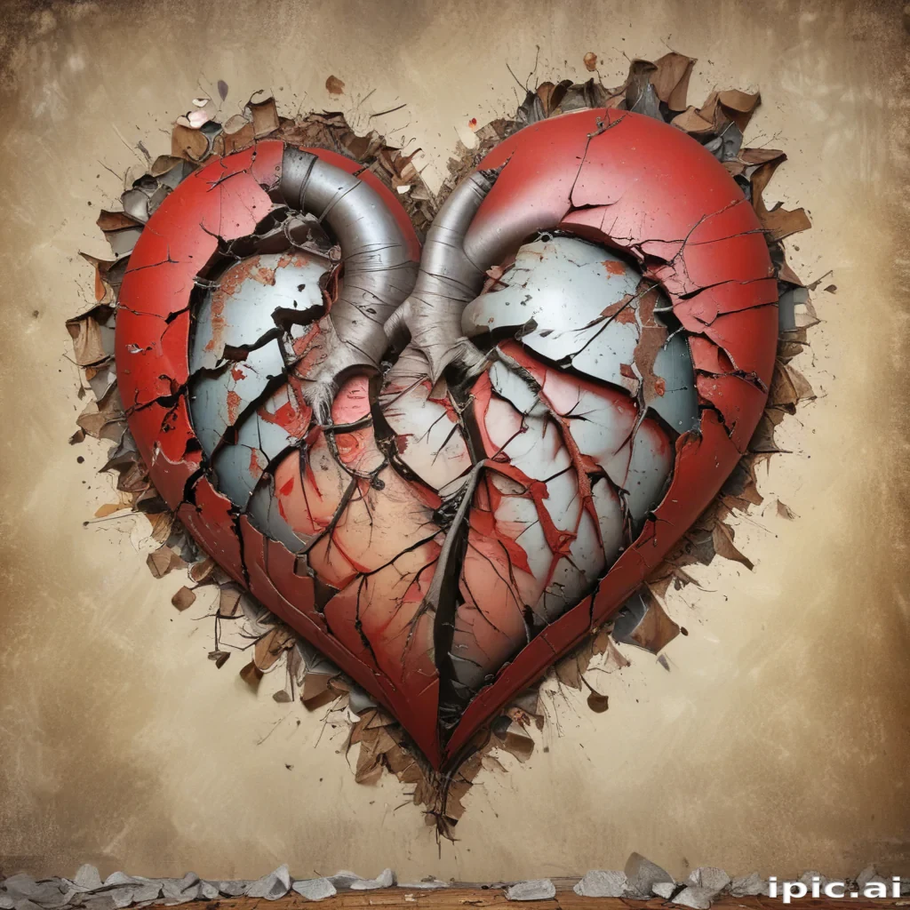 broken heart background