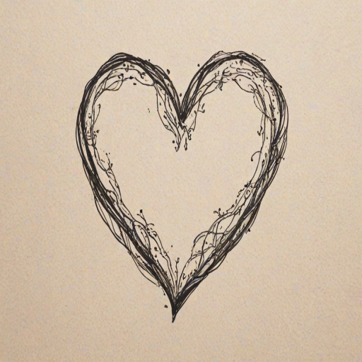 hand drawn heart