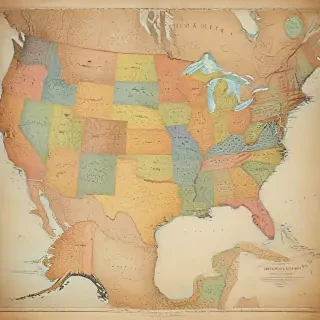 map of the united states of america