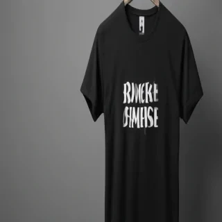 black t shirt mockup free