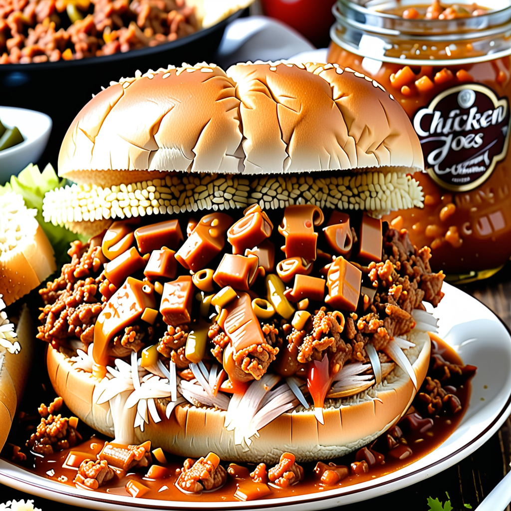 sloppy joes made with chicken gumbo
