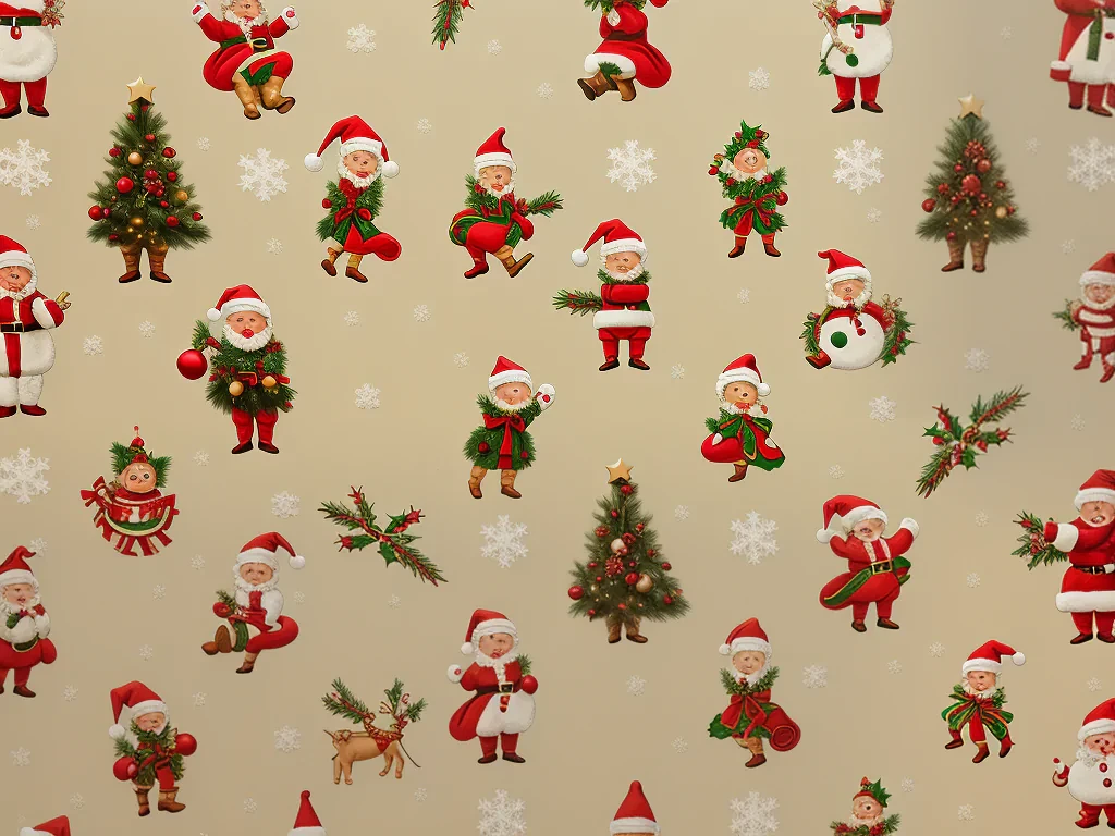 vintage christmas wallpaper