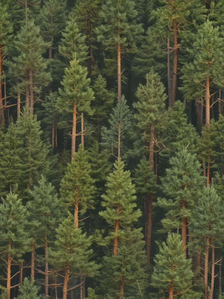 pine trees transparent background