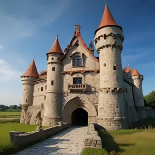 cartoon of castle