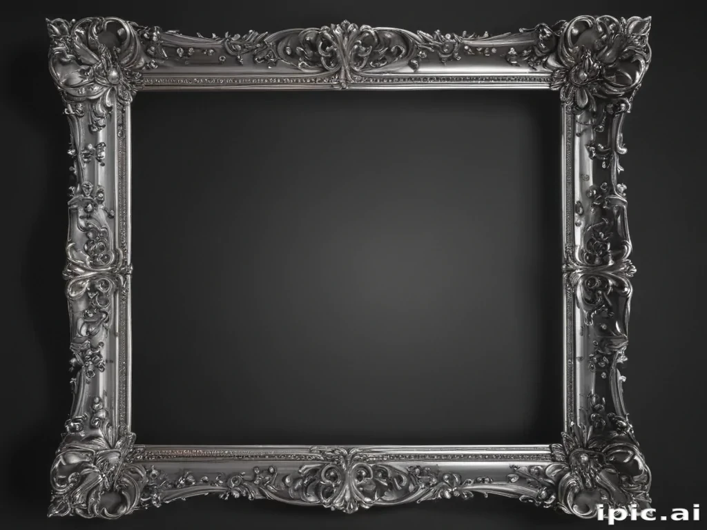 silver frame png