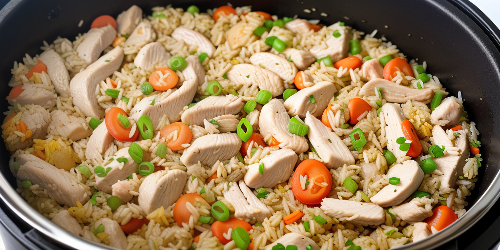 chicken fried rice instant pot