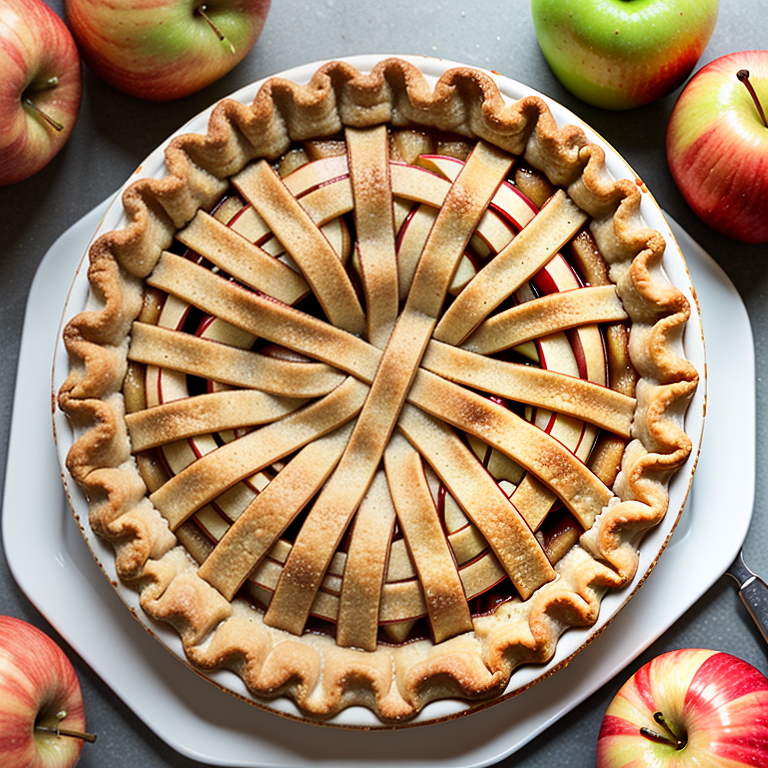 apple pie in graham cracker crust