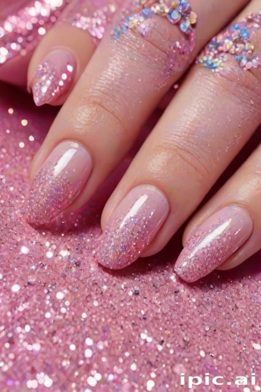 pink glitter aesthetic