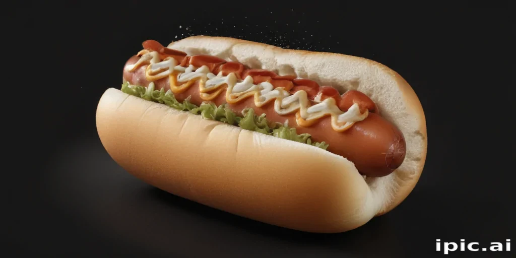 hot dog clipart black and white