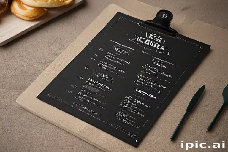 restaurant menu mockup free