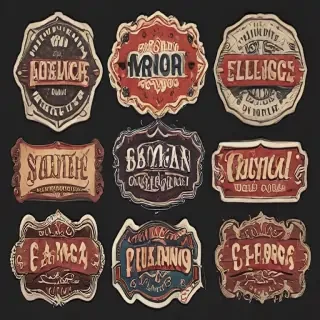 vintage stickers png