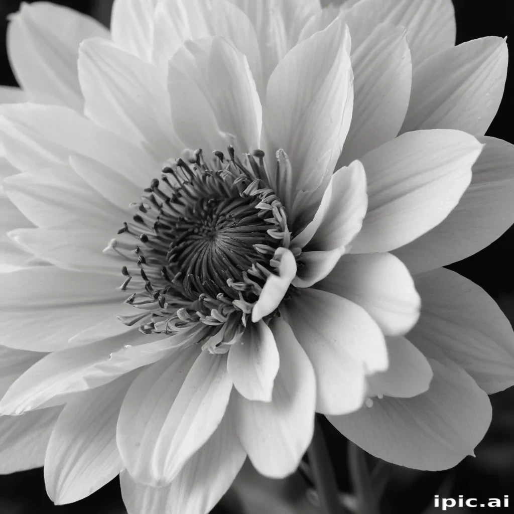 black and white flower background