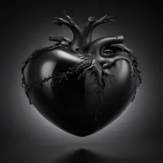 black heart image