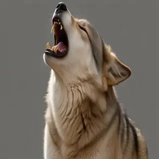 wolf howling png