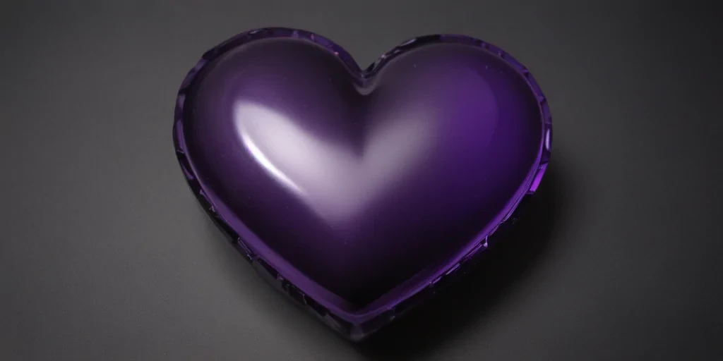 aesthetic purple heart