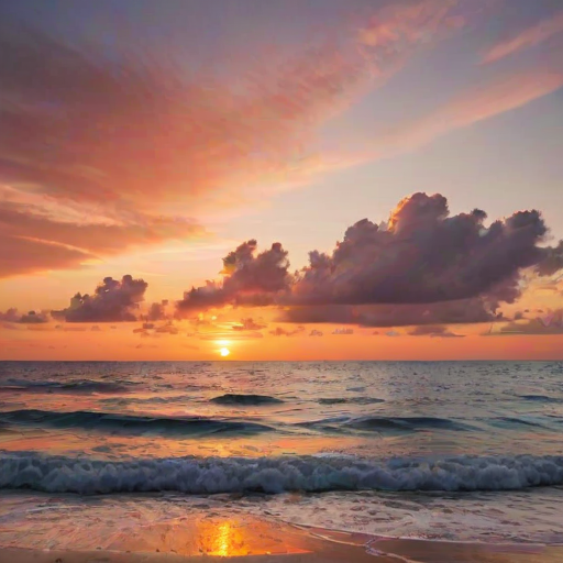 beach background sunset