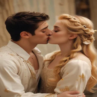 kissing aesthetic