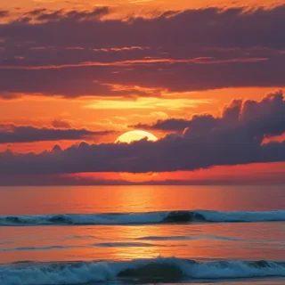 sunset on the beach backgrounds