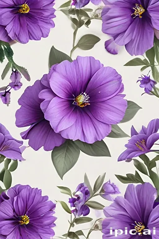purple flowers png
