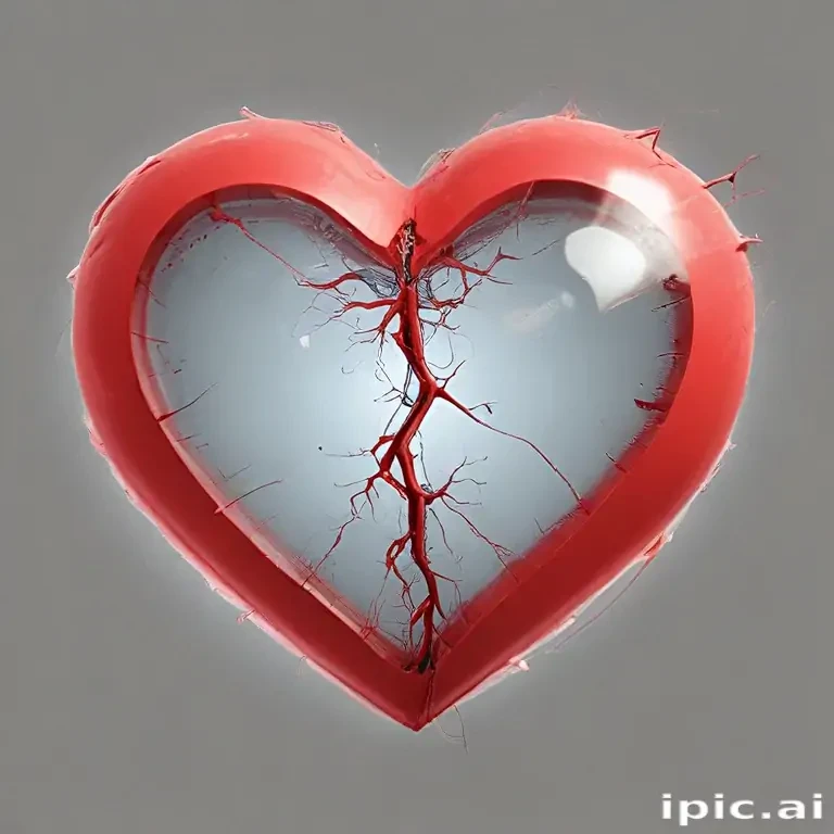 transparent broken heart
