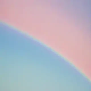 pastel coloured rainbow
