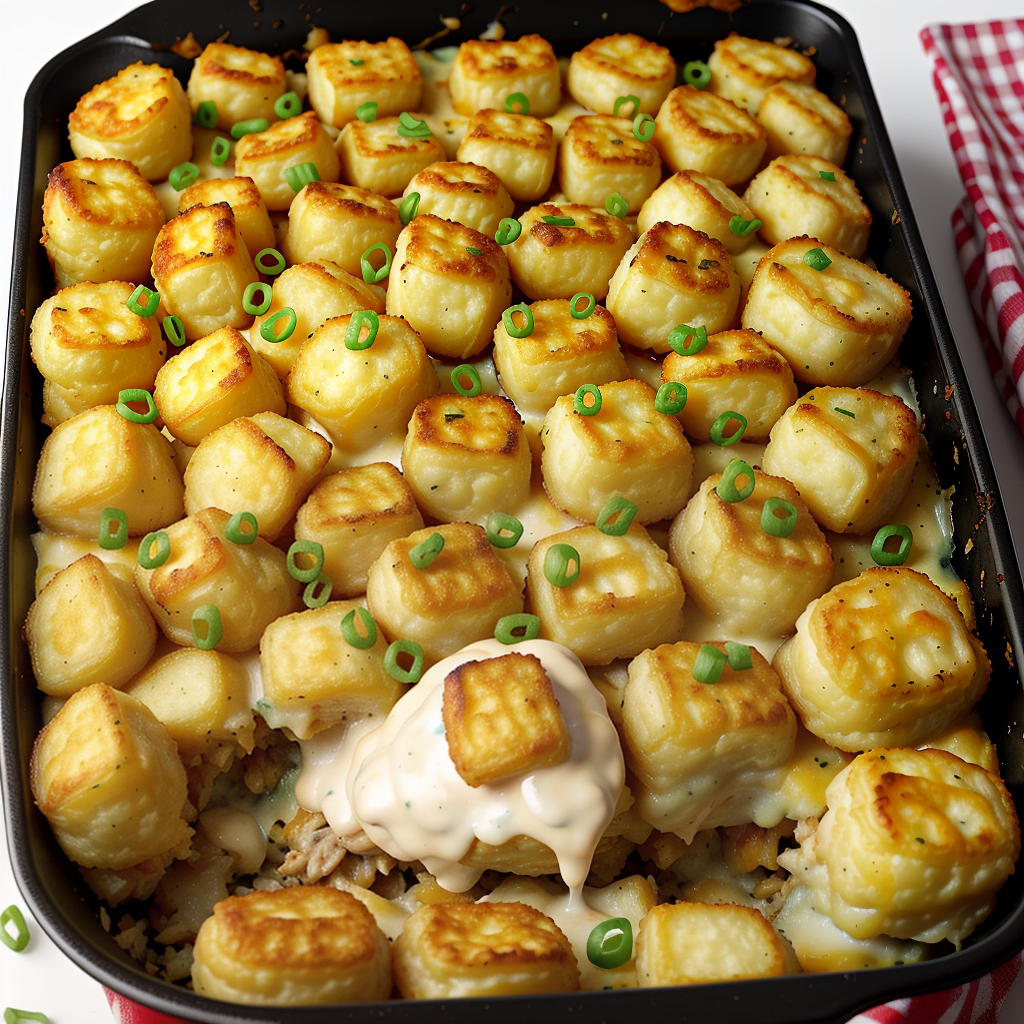 crack chicken tater tot casserole