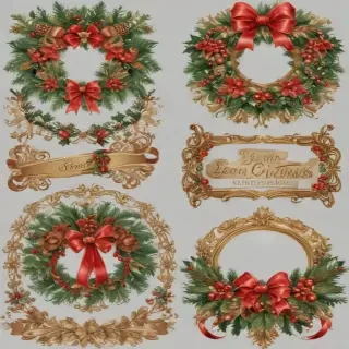 christmas clip art frames
