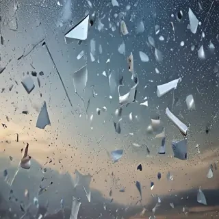 wallpaper broken glass