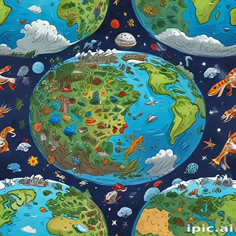 cartoon picture planet earth