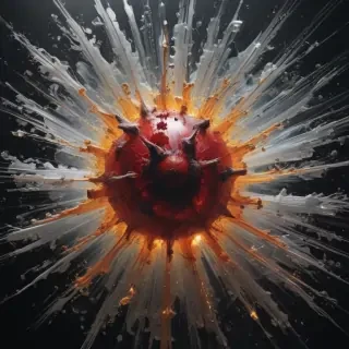 transparent explosion