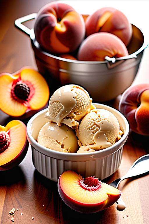 peach ice cream cuisinart recipe