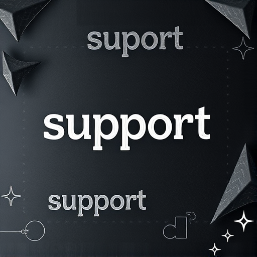 create a monochrome typography image of the word "support" in various fonts and sizes on a chalkboard background, using a Canon EOS R5 with a 50mm lens, aperture f/2.8, shutter speed 1/125 sec, ISO 200, high resolution, top-down view, studio lighting