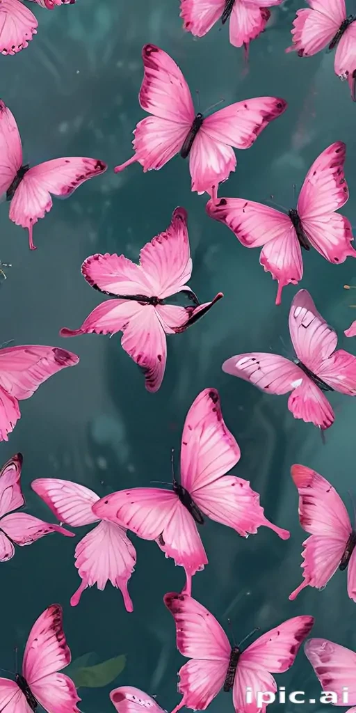 images of pink butterflies