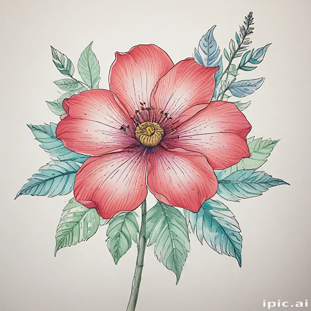 flowers to draw in color