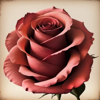 vintage rose illustration