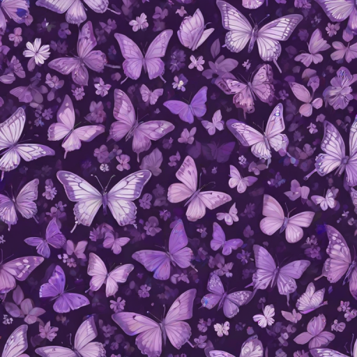 purple butterflies