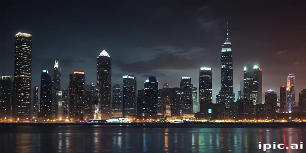 city lights background