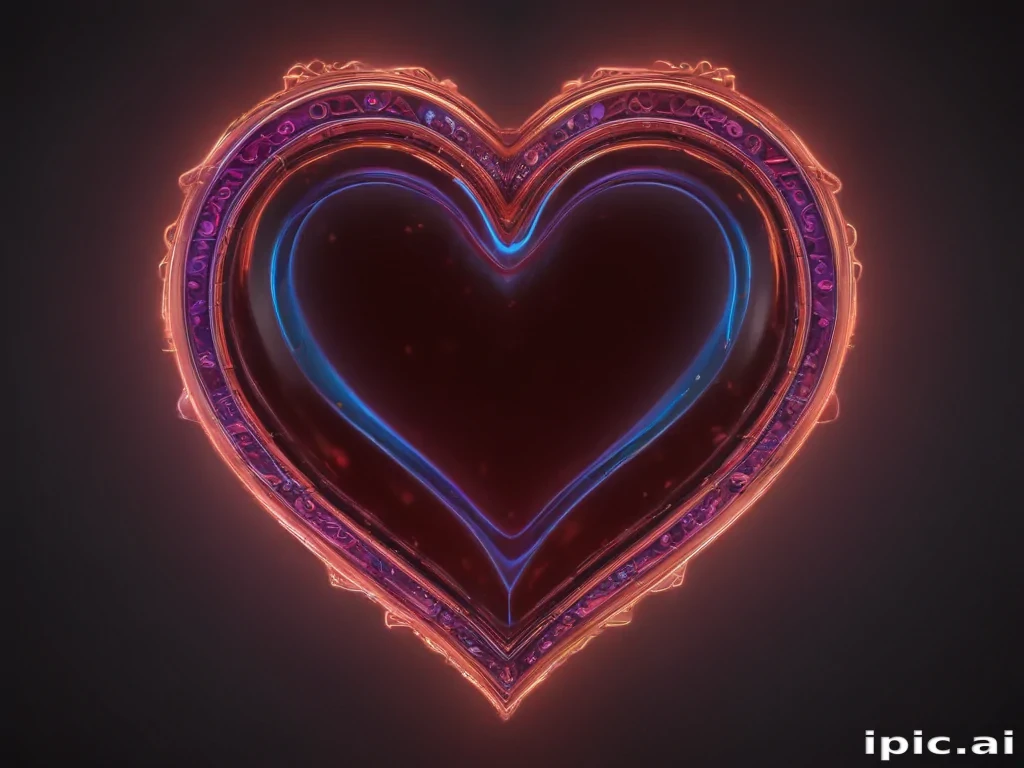 neon heart png