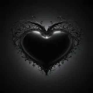 black heart background