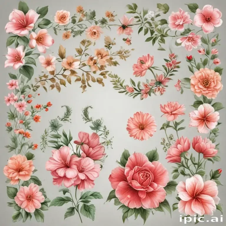 clipart borders flowers