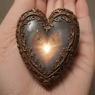 hand heart aesthetic