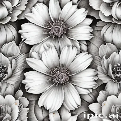 pencil drawings of flowers