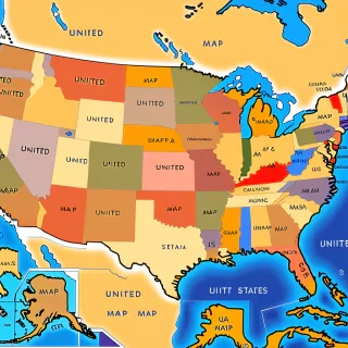 united states map