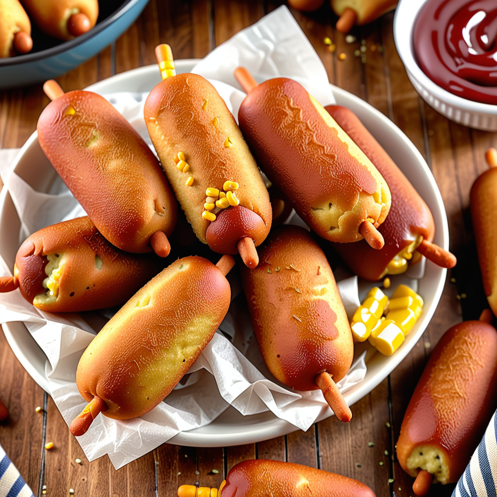 air fry mini corn dogs