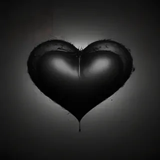 black heart image
