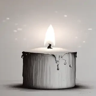 candle drawing