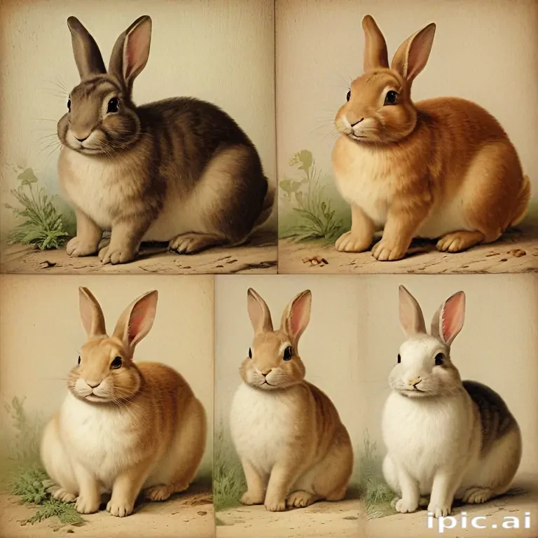 vintage rabbit images