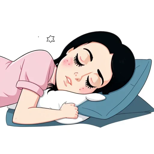 sleep in cartoon
