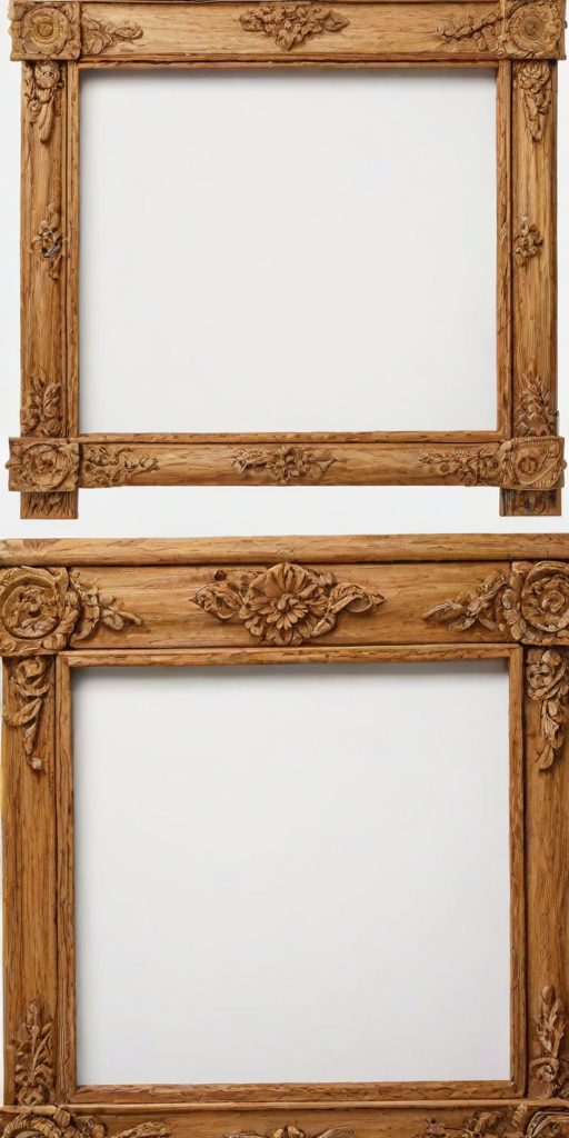 wooden picture frame png